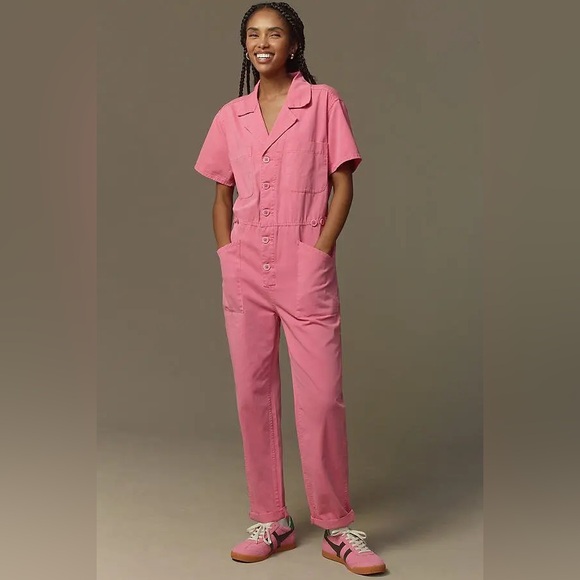 pistola Pants - NWOT Pistola bubblegum pink cotton boiler jumpsuit
